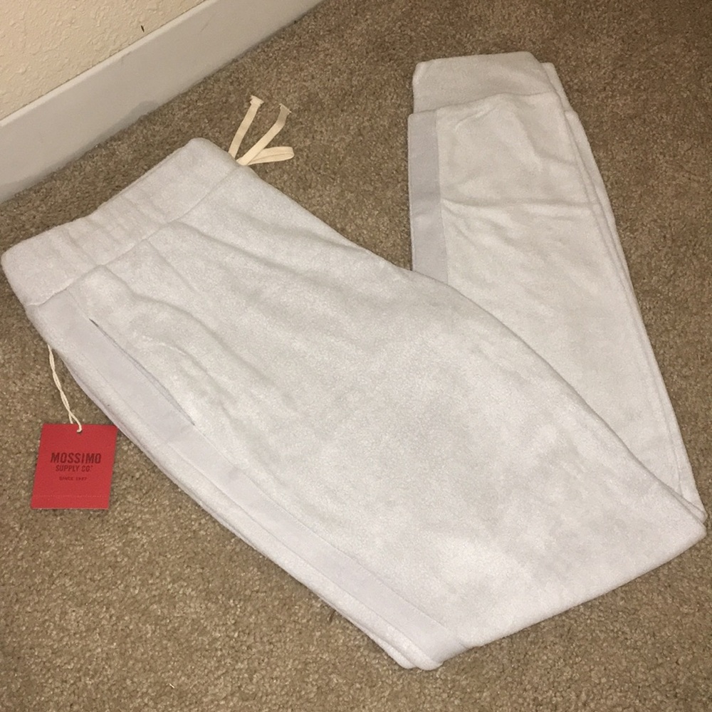 Baby blue fuzzy soft pajama pants